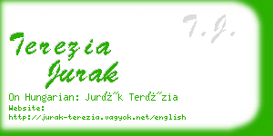 terezia jurak business card